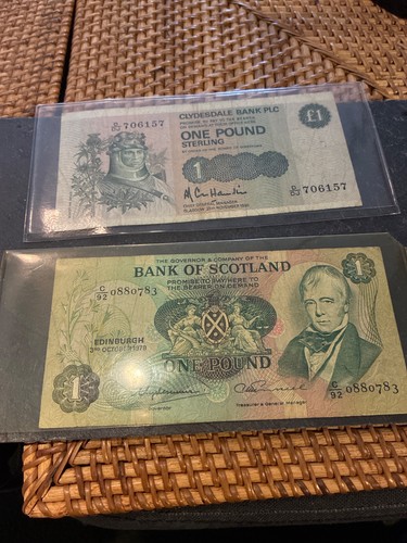 Bank scotland one pound - scotland,