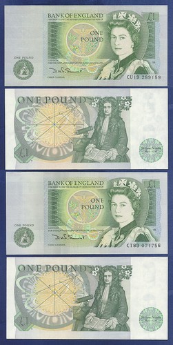 England pound notes - 1,