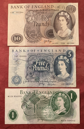 Bank england 5 1 ten - england,