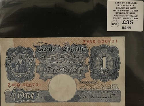Bank england one - pound, note