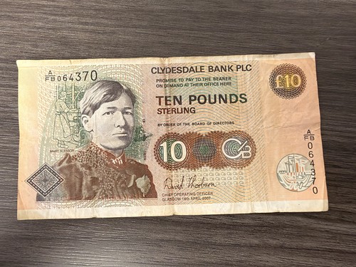 Banknote scotland 10 - banknote,, pounds