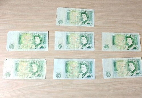 One pound note 1 queen - 7, £1