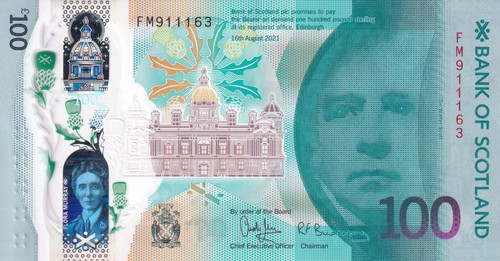 Scotland 100 pound 2021 135a - 100, p-135a