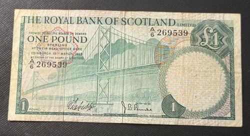 Scotland 1969 pound - scotland,