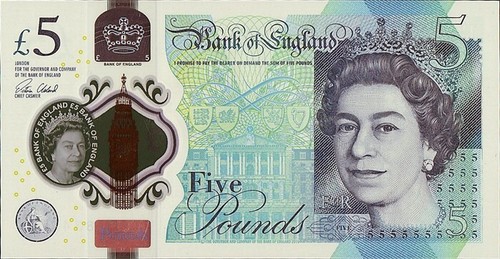 Bank england pounds new - of,