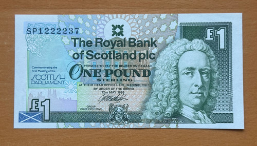 Scotland 1999 pound - 1, note
