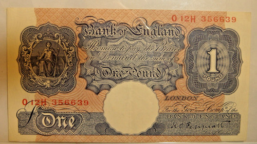 1940s bank england pound - 1940s,